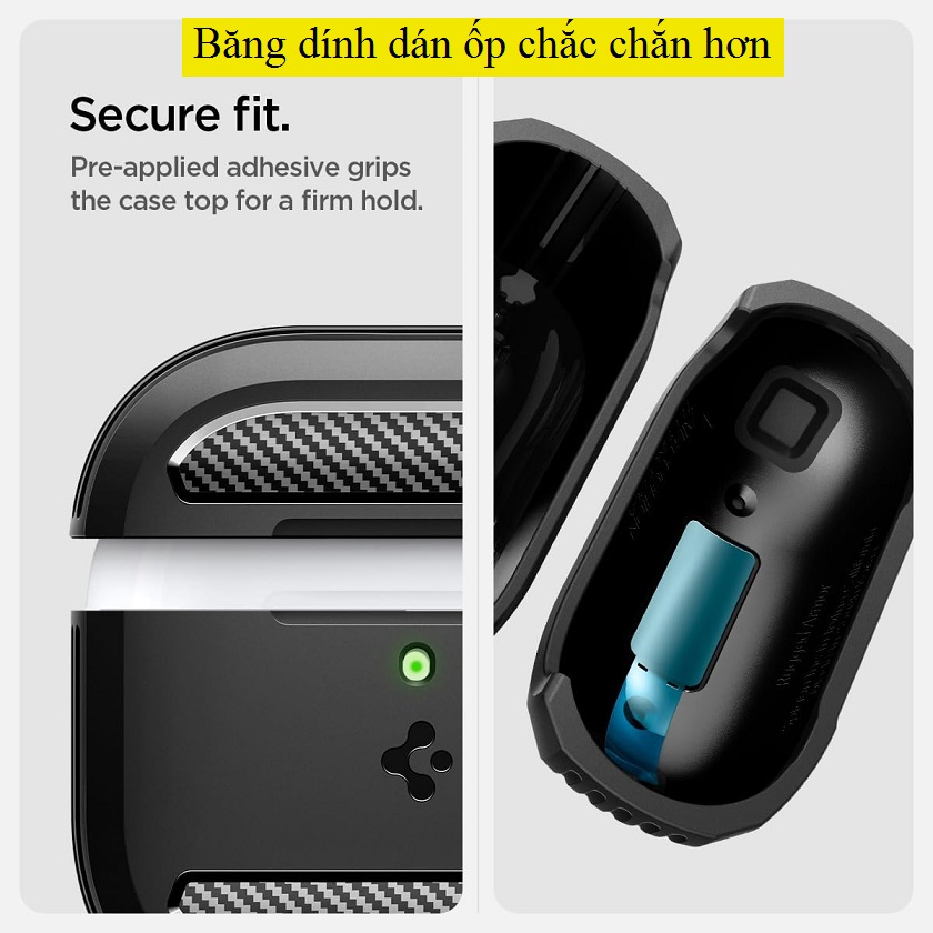 Hộp đựng - Vỏ ốp Airpods 3 Spigen Rugged Armor 8